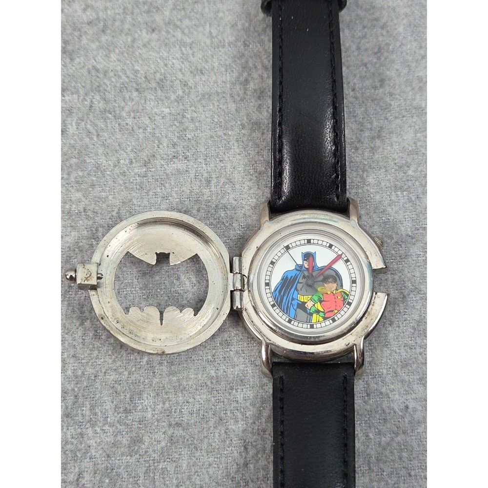 Batman & Robin Dynamic Duo Limited Edition Fossil Watch #3 DC Comics 1994 AS IS